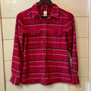 Patagonia Flannel Fjord Organic Cotton Button Down Long Sleeved Shirt Size 0